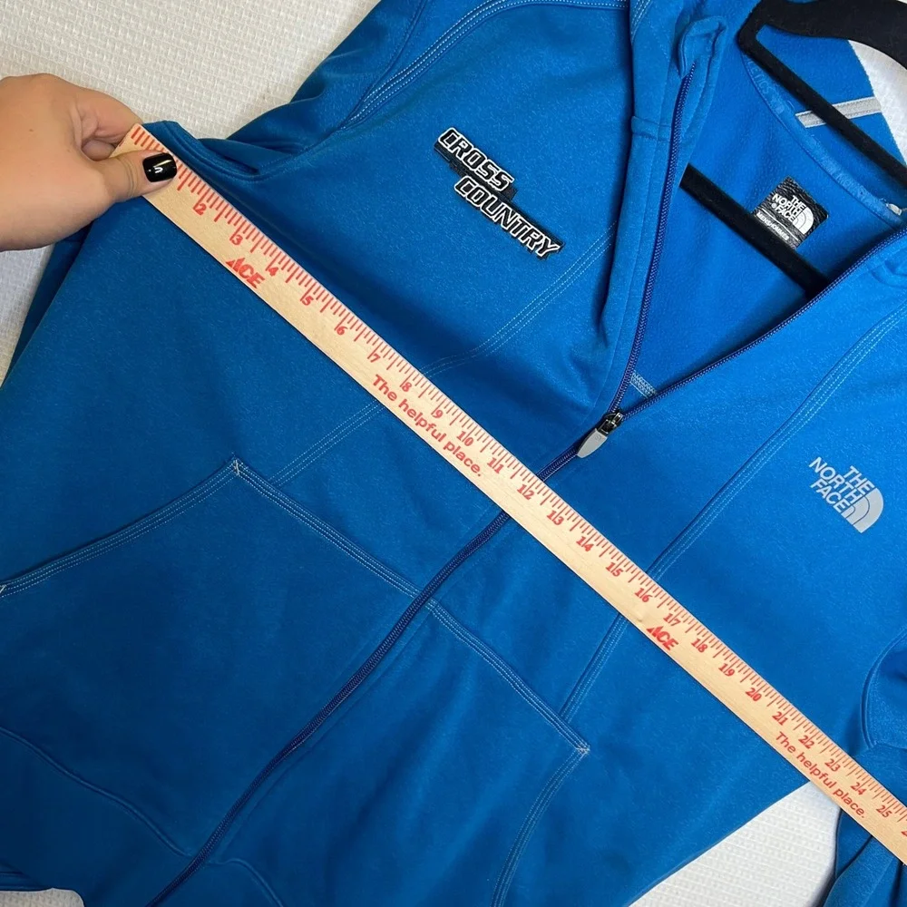 The North Face Mens Blue Mountain Athletics Full Zip Cross Country Hoodie Large